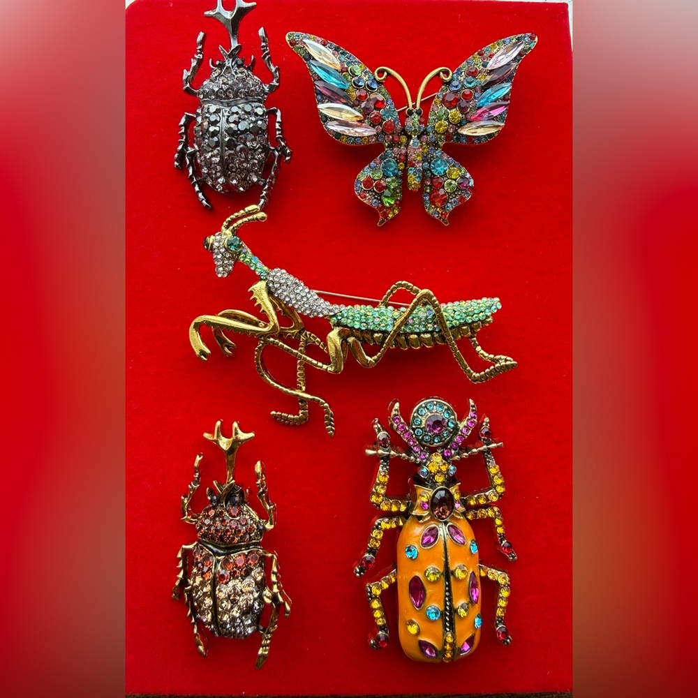 Colorful Insect Brooch Collection - Picture 4 of 5